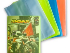 2K Hazır Kaplık Defter Kabı Pvc A5 Karışık Renk