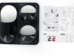 Q-Life Masa Seti Mıknatıslı-Askılı Çok Yönlü 3 Gözlü Plastik Siyah,Beyaz,Kırmızı