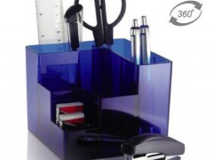 Q-Life Masa Seti Kalemlik+Notluk+Ataşlık Plastik Siyah,Kırmızı,Mavi,Turuncu